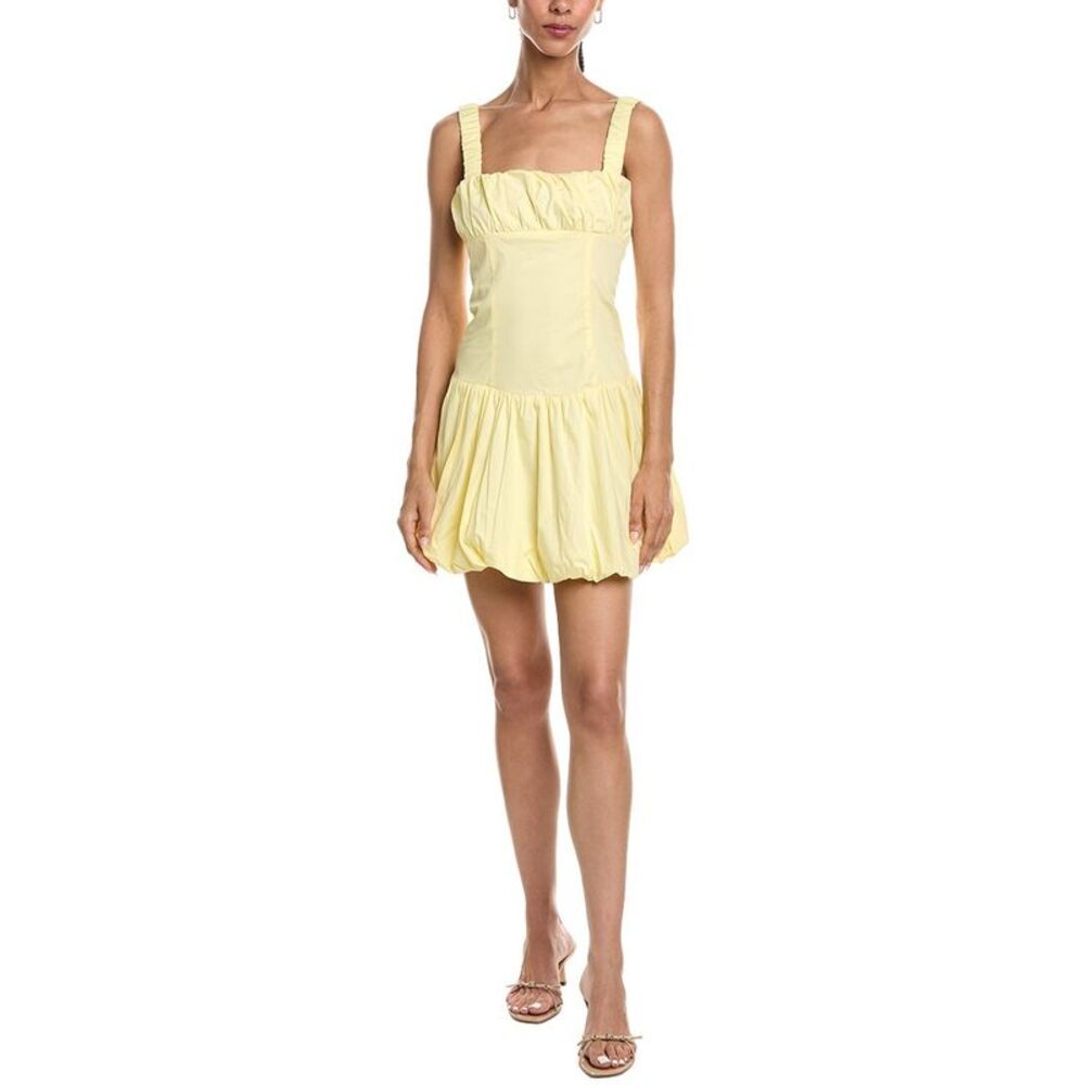 Reveriee Womens  Sleeveless Mini Dress, Yellow